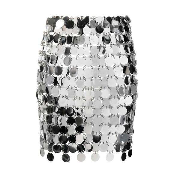 Paco Rabanne - Mirror-Effect Mini Skirt - FR 40 - Picture 7 of 7